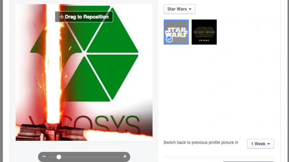 為 Facebook 頭像加上星戰激光劍